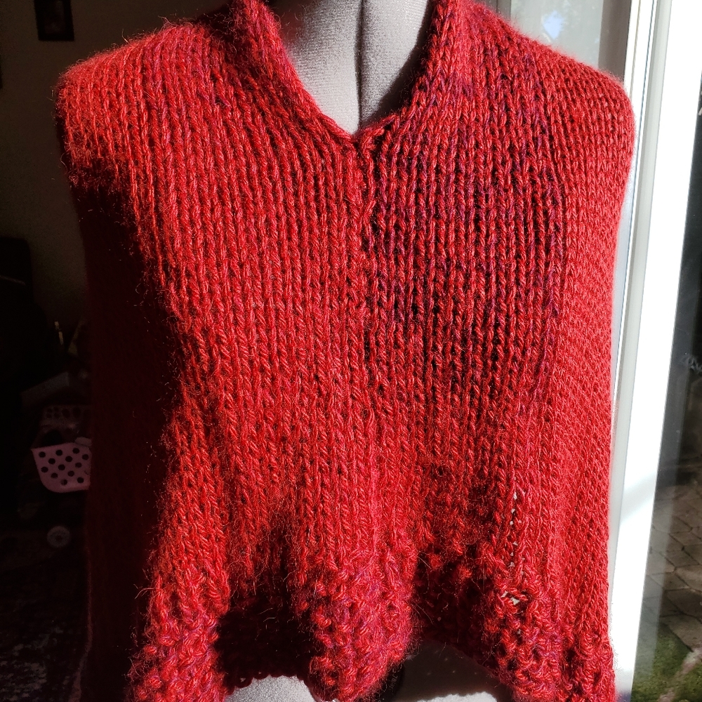 Super soft wool shoulder cape